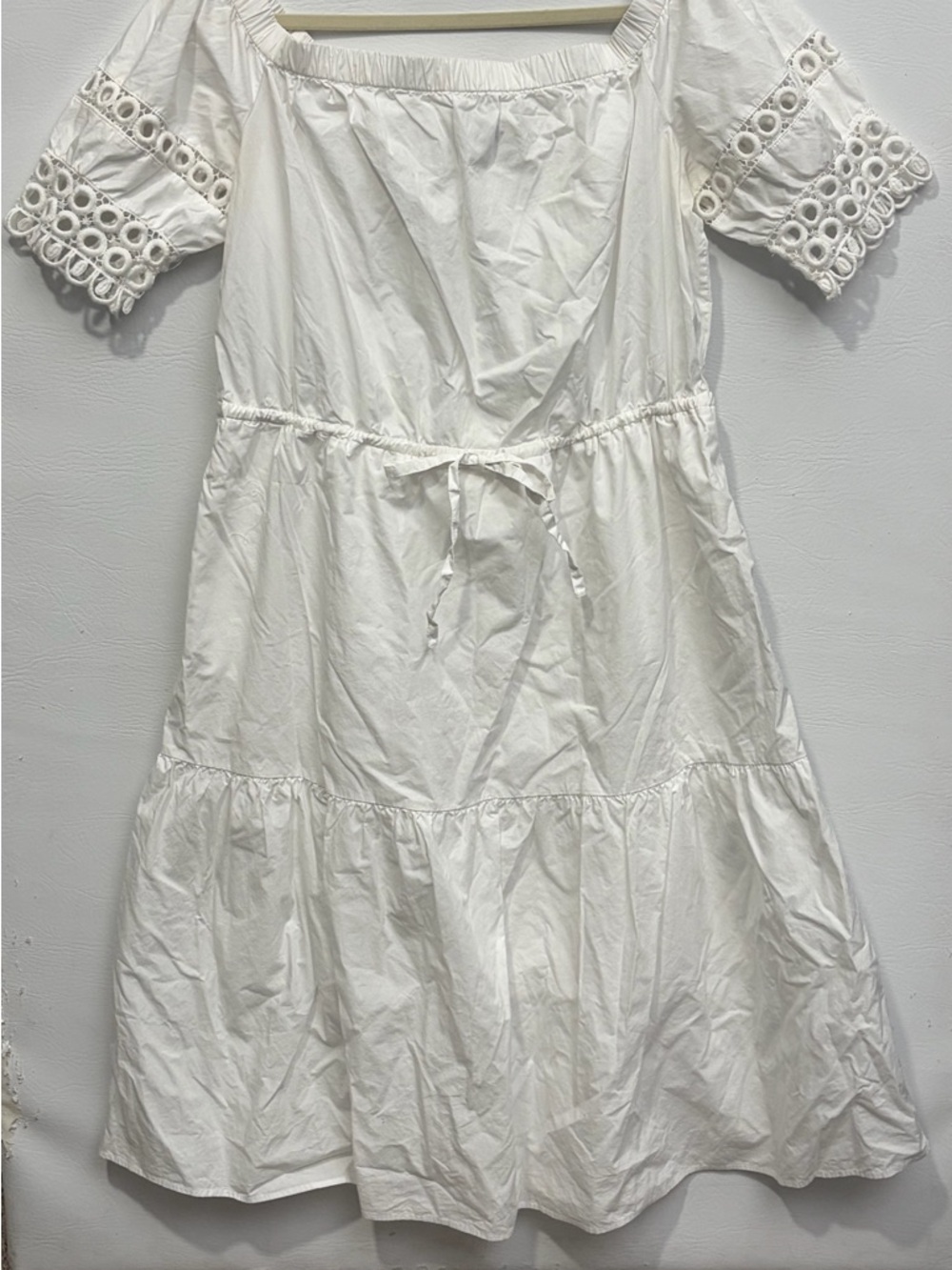 Who What Wear White Elastic Waist Skirt